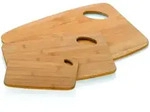 Schneidebretter-Set KATANA (H 2 cm) - braun - H 2 cm