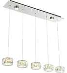 H&auml;ngeleuchte AMUR (LBH 82x16x120 cm) - chrom - LBH 82x16x120 cm