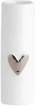 Vase HERZ (DH 3.50x9 cm) - wei&szlig; - DH 3.50x9 cm
