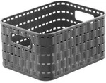 Korb COUNTRY anthrazit (BHT 18x14x10 cm) - BHT 18x14x10 cm