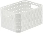 Korb COUNTRY wei&szlig; (BHT 18x14x10 cm) - BHT 18x14x10 cm