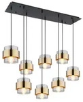 H&auml;ngeleuchte MILLEY (LBH 99x34x120 cm) - grau - LBH 99x34x120 cm