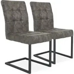 Freischwinger DONNA S 2er Set (BHT 42x91x62 cm) - Bezug: Stoff - BHT 42x91x62 cm