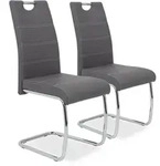 Freischwinger FLORA S 2er Set (BHT 42x98x57 cm) - Bezug: Lederlook - BHT 42x98x57 cm