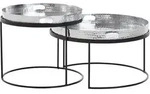 Beistelltisch (DH 56x33 cm) - silber - DH 56x33 cm