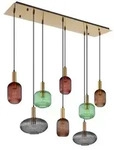 H&auml;ngeleuchte NORMY (LBH 125x48x125 cm) - gold - LBH 125x48x125 cm