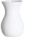 Vase ANNALENA wei&szlig; (H 18 cm) - wei&szlig; - H 18 cm