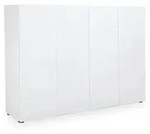 Schuhschrank MISTER BIANCO (BHT 160x115x34 cm) - wei&szlig; - BHT 160x115x34 cm