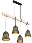 H&auml;ngeleuchte ABLONA (LBH 85x17x120 cm) - schwarz - LBH 85x17x120 cm