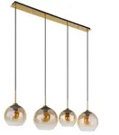 H&auml;ngeleuchte JAMESSA (LBH 120x25x120 cm) - gold - LBH 120x25x120 cm