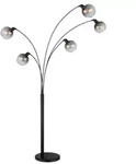Stehleuchte SEYMOUR (LBH 98x110x208 cm) - schwarz - LBH 98x110x208 cm
