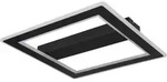 Deckenleuchte MATTIA (LBH 45x45x5 cm) - schwarz - LBH 45x45x5 cm