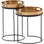 Beistelltisch (DH 38x45 cm) - gold - DH 38x45 cm