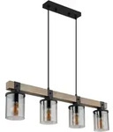 H&auml;ngeleuchte LILA (LBH 73x10x133 cm) - schwarz - LBH 73x10x133 cm