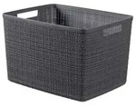 Korb JUTE grau (BHT 36x23x28 cm) - grau - BHT 36x23x28 cm