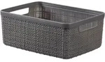 Korb JUTE grau (BHT 27x11x20 cm) - BHT 27x11x20 cm