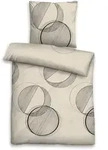 Bettw&auml;sche MELANGE kitt (LB 200x135 cm) - braun - LB 200x135 cm