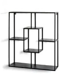 Wandregal (BHT 60x70x18 cm) - schwarz - BHT 60x70x18 cm