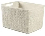 Korb JUTE wei&szlig; (BHT 36x23x28 cm) - wei&szlig; - BHT 36x23x28 cm