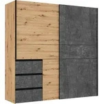 Kleiderschrank MINNOW (BHT 171x201x62 cm) - silber - BHT 171x201x62 cm