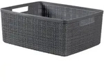 Korb JUTE grau (BHT 36x15x28 cm) - grau - BHT 36x15x28 cm