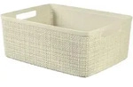 Korb JUTE wei&szlig; (BHT 36x15x28 cm) - wei&szlig; - BHT 36x15x28 cm