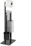 Toilettengarnitur STYLE (LBH 26x18x71 cm) - schwarz - LBH 26x18x71 cm