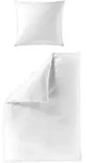 Bettw&auml;sche Mako-Satin white (240x220cm, mit 2 Kissen) - 135x200cm, mit 1 Kissen