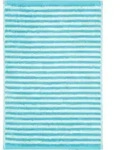 G&auml;stetuch CAMPUS Ringel (BL 30x50 cm) - t&uuml;rkis - BL 30x50 cm