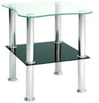 Beistelltisch (BHT 40x47x40 cm) - silber - BHT 40x47x40 cm