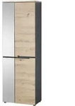 Garderobenschrank MAGALI (BHT 65x192x38 cm) - braun - BHT 65x192x38 cm