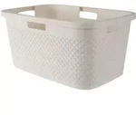 W&auml;schekorb PURE wei&szlig; (BHT 60x28x40 cm) - wei&szlig; - BHT 60x28x40 cm