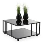 Couchtisch ELINA (BHT 75x41x75 cm) - schwarz - BHT 75x41x75 cm
