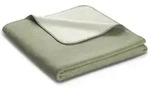 Wohndecke DUO COTTON MELANGE (BL 150x200 cm) - gr&uuml;n - BL 150x200 cm
