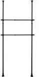 Kleiderstange 2er Set HERKULES (T 3 cm) - schwarz - T 3 cm