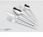 Besteckgarnitur JUSTINUS MATRIX (BHT 25.20x5x43 cm) - silber - BHT 25.20x5x43 cm