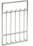 Wandgarderobe (LBH 60x8x100 cm) - silber - LBH 60x8x100 cm