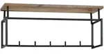 Wandgarderobe (LBH 71x20x29 cm) - braun - LBH 71x20x29 cm