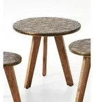 Beistelltisch vito CURL (BHT 50x45x50 cm) - BHT 50x45x50 cm