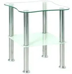 Beistelltisch (BHT 40x47x40 cm) - silber - BHT 40x47x40 cm