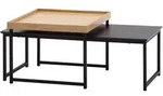 Beistelltisch (LBH 110x60x45 cm) - schwarz - LBH 110x60x45 cm
