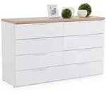 Kommode MARYLEN (BHT 137x83x45 cm) - wei&szlig; - BHT 137x83x45 cm