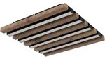 Deckenleuchte HAYDEN (LBH 30x30x5 cm) - schwarz - LBH 30x30x5 cm