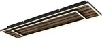 Deckenleuchte WOODY (LBH 80x20x6 cm) - schwarz - LBH 80x20x6 cm
