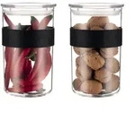 Vorratsglas-Set Bodum PRESSO (BHT 10x17x10 cm) - wei&szlig; - BHT 10x17x10 cm