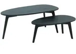 Beistelltisch (LBH 100x50x42 cm) - schwarz - LBH 100x50x42 cm