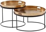 Beistelltisch (DH 56x33 cm) - gold - DH 56x33 cm
