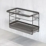 Sp&uuml;lbecken-Organizer TOKYO (BHT 22x13x14 cm) - schwarz - BHT 22x13x14 cm
