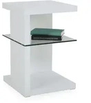 Beistelltisch DOMINGO Wei&szlig; (BHT 40x60x40 cm) - wei&szlig; - BHT 40x60x40 cm