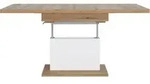 Couchtisch ASMUS EICHE (LBH 150x70x59 cm) - wei&szlig; - LBH 150x70x59 cm